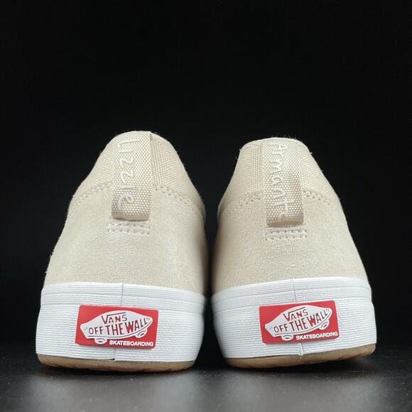 Vans Lizzie Low Turtledove Men’s 9 Beige Suede Casual Sneakers Skate Shoes NEW - Picture 3 of 8